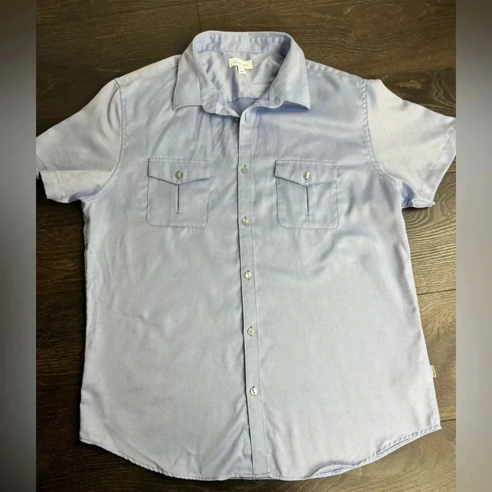 Calvin Klein Button-Down Easy Short Sleeve